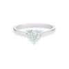 Platinum & 1.15 TCW Diamond Heart Engagement Engagement Ring -Fashion Jewelry & Accessories 0400016893231 WHITE