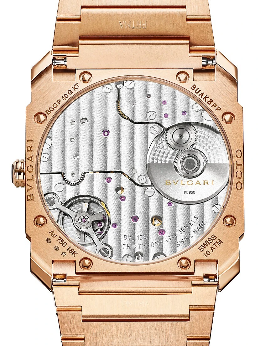 Bvlgari Octo Finissimo 18K Rose Gold Bracelet Watch 8 Bvlgari Octo Finissimo 18K Rose Gold Bracelet Watch - Image 6