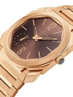 Bvlgari Octo Finissimo 18K Rose Gold Bracelet Watch 15 Bvlgari Octo Finissimo 18K Rose Gold Bracelet Watch -Fashion Jewelry & Accessories 0400016893438 BROWN A6