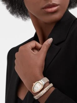 Bvlgari Serpenti Tubogas Stainless Steel & 18K Rose Gold Single-Spiral Watch 9 Bvlgari Serpenti Tubogas Stainless Steel & 18K Rose Gold Single-Spiral Watch -Fashion Jewelry & Accessories 0400016893455 STEEL A2