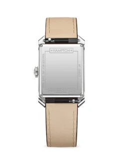 Hampton Stainless Steel & Calfskin Leather Watch -Fashion Jewelry & Accessories 0400016949762 BROWN A3