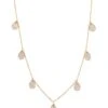 Bliss 18K Rose Gold & Diamond Teardrop Necklace -Fashion Jewelry & Accessories 0400016984930 NOCOLOR