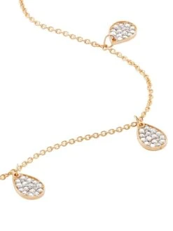 Bliss 18K Rose Gold & Diamond Teardrop Necklace 9 Bliss 18K Rose Gold & Diamond Teardrop Necklace -Fashion Jewelry & Accessories 0400016984930 NOCOLOR A3