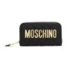 MOSCHINO Logo Quilted Nylon Continental Wallet -Fashion Jewelry & Accessories 0400016993093 BLACK