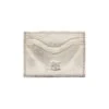 Salina Metallic Leather Card Case 2 Salina Metallic Leather Card Case -Fashion Jewelry & Accessories 0400017005450 PLATINO