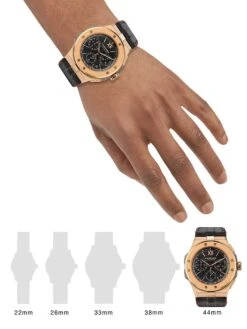Chopard Alpine Eagle 44MM 18K Rose Gold Chronograph Watch -Fashion Jewelry & Accessories 0400017026885 BLACK A1