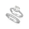 Swarovski Constella 2-Piece Rhodium-Plated & Crystal Ring Set -Fashion Jewelry & Accessories 0400017091936 RHODIUM