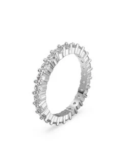 Swarovski Constella 2-Piece Rhodium-Plated & Crystal Ring Set -Fashion Jewelry & Accessories 0400017091936 RHODIUM A2