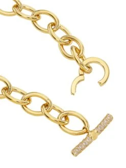 Jolene 18K-Gold-Plated & Cubic Zirconia Toggle Bracelet -Fashion Jewelry & Accessories 0400017111730 GOLD A2