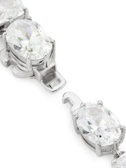 Glitz Rhodium-Plated & Cubic Zirconia Drama Fan Collar Necklace -Fashion Jewelry & Accessories 0400017111794 STERLINGSILVER A2