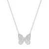 Portraits Of Nature 18K White Gold & Diamond Butterfly Pendant Necklace -Fashion Jewelry & Accessories 0400017131983 WHITEGOLD