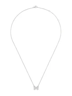 Portraits Of Nature 18K White Gold & Diamond Butterfly Pendant Necklace -Fashion Jewelry & Accessories 0400017131983 WHITEGOLD A1