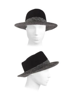 Noelle Colorblock Wool & Chenille Hat 7 Noelle Colorblock Wool & Chenille Hat -Fashion Jewelry & Accessories 0400017147123 GREYBLACK A2