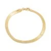 14K Yellow Gold Thick Herringbone-Chain Bracelet 1 14K Yellow Gold Thick Herringbone-Chain Bracelet -Fashion Jewelry & Accessories 0400017152240 YELLOWGOLD