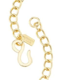 Goldtone Crystal & Turquoise Resin Necklace -Fashion Jewelry & Accessories 0400017174648 TURQUOISE A2