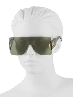 Loewe Anagram Mask Sunglasses 9 Loewe Anagram Mask Sunglasses -Fashion Jewelry & Accessories 0400017176921 SHINYDARKGREEN A3