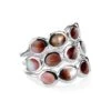 Polished Rock Candy Sterling Silver & Shell Triple-Band Ring -Fashion Jewelry & Accessories 0400017188284 SILVER