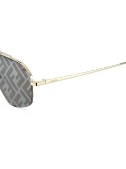Fendi Travel 56MM Geometric Sunglasses 8 Fendi Travel 56MM Geometric Sunglasses -Fashion Jewelry & Accessories 0400017196962 SHINYGOLD A2