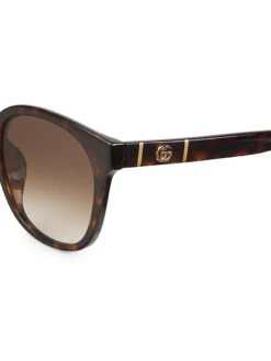 Gucci Line Round Injection Sunglasses -Fashion Jewelry & Accessories 0400017197578 HAVANA A2