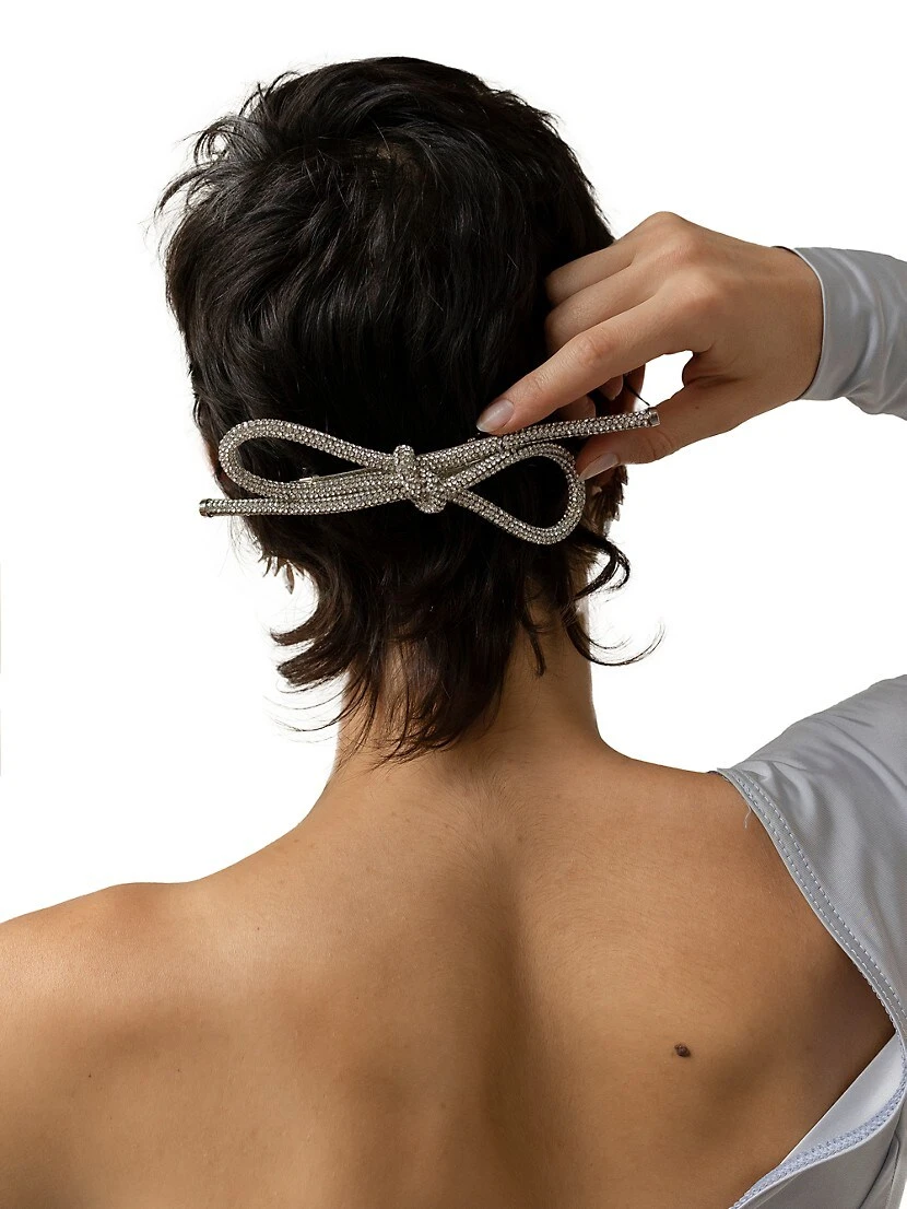 Crystal Bow Barrette 3 Crystal Bow Barrette
