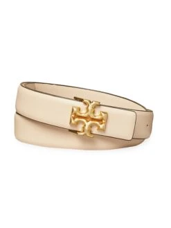 Tory Burch Eleanor Slim Leather Belt