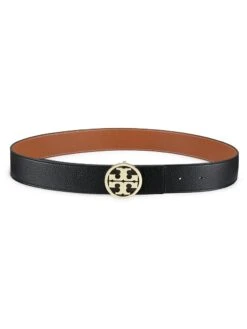 Tory Burch Reversible Miller Leather Belt