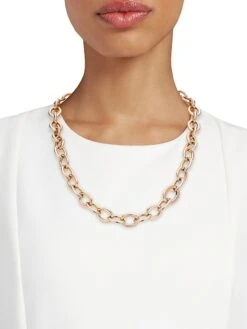Chopard Les Chaines 18K Rose Gold Paper-Clip Chain Necklace -Fashion Jewelry & Accessories 0400017273106 ROSEGOLD A3