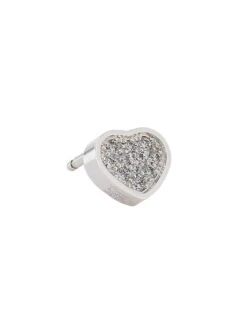 Chopard My Happy Hearts 18K White Gold & Diamond Stud Earring