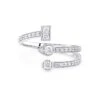 Splash 18K White Gold & 0.47 TCW Diamond Bypass Ring -Fashion Jewelry & Accessories 0400017280958 WHITEGOLD