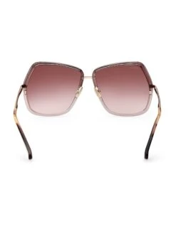Max Mara Elsa 61MM Geometric Sunglasses -Fashion Jewelry & Accessories 0400017316226 SHINYROSEGOLD A5