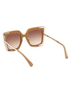 Max Mara Design 52MM Square Sunglasses 10 Max Mara Design 52MM Square Sunglasses -Fashion Jewelry & Accessories 0400017316260 BEIGE A3
