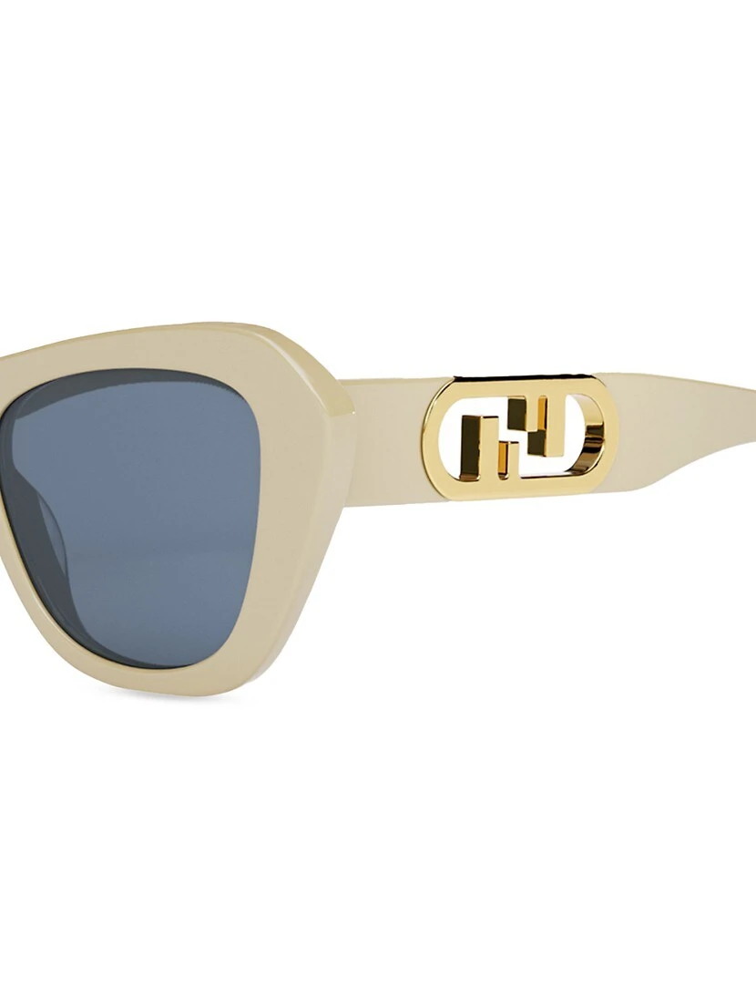 FENDI O'Lock 52MM Rectangular Sunglasses 5 FENDI O'Lock 52MM Rectangular Sunglasses - Image 3