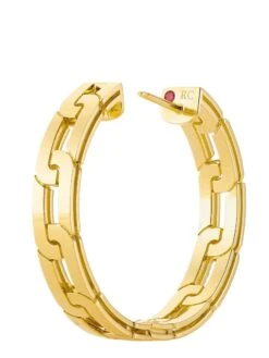 Navarra 18K Gold & Diamond Hoop Earrings -Fashion Jewelry & Accessories 0400017318686 YELLOWGOLD A2