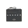 Valentino Garavani Rockstud Leather Card Case -Fashion Jewelry & Accessories 0400017348195 NERO