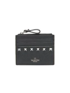Valentino Garavani Rockstud Leather Card Case