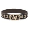 Valentino Garavani Sculpture VLogo Monogram Canvas Belt 1 Valentino Garavani Sculpture VLogo Monogram Canvas Belt -Fashion Jewelry & Accessories 0400017348620 NATURAL