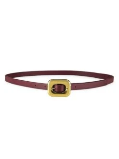 Bottega Veneta Slim Leather Belt