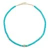 Lucky Icon 14K Yellow Gold, Turquoise, & Diamond Beaded Necklace -Fashion Jewelry & Accessories 0400017393467 NOCOLOR