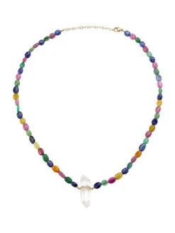 14K Yellow Gold & Multi-Gemstone Necklace