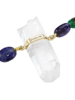 14K Yellow Gold & Multi-Gemstone Necklace -Fashion Jewelry & Accessories 0400017400420 NOCOLOR A3