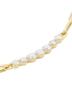 14K Yellow Gold & 0.48 TCW Diamond Paperclip Chain Necklace -Fashion Jewelry & Accessories 0400017417691 YELLOWGOLD A3