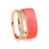 Berbere Chromatic 18K Gold, Diamond & Lacquer New York Ring -Fashion Jewelry & Accessories 0400017425618 CORAL