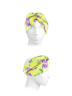 Etro Silk Knotted Headband -Fashion Jewelry & Accessories 0400017428782 GREEN A2