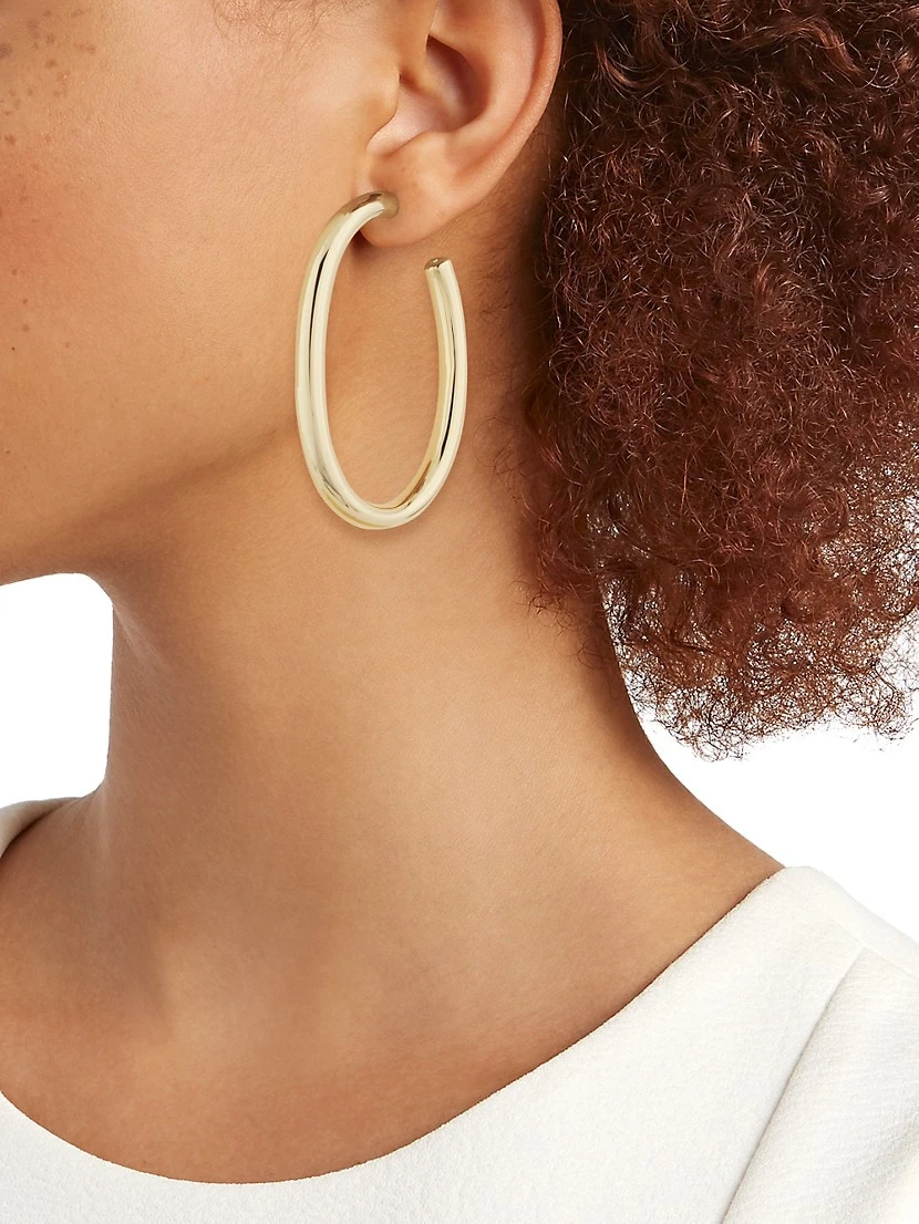 Law 10K-Gold-Plated Hoop Earrings 4 Law 10K-Gold-Plated Hoop Earrings - Image 2