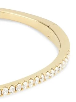 14K Yellow Gold & 0.62 TCW Diamond Bangle -Fashion Jewelry & Accessories 0400017445730 YELLOWGOLD A3