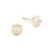 14K Yellow Gold & 0.4 TCW Bezel-Set Diamond Stud Earrings -Fashion Jewelry & Accessories 0400017445744 YELLOW