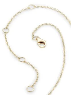 14K Yellow Gold & 0.03 TCW Diamond Initial Pendant Necklace -Fashion Jewelry & Accessories 0400017445790 A2