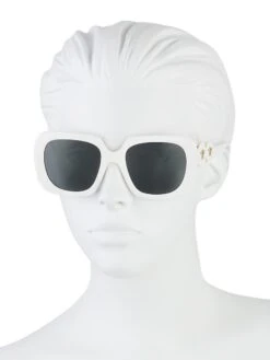 Versace 54MM Square Sunglasses -Fashion Jewelry & Accessories 0400017492786 WHITE A3