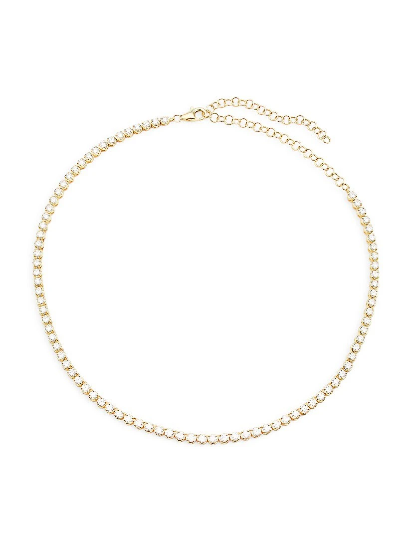 Collection 14K Yellow Gold & 7.12 TCW Diamonds Tennis Necklace 3 Collection 14K Yellow Gold & 7.12 TCW Diamonds Tennis Necklace