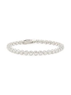 14K White Gold & 2.1 TCW Diamond Bracelet